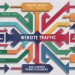 infographic displaying various website traffic sources