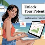 young woman make money online with affiliate marketing