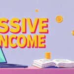 Passive Income a laptop and books on a desk